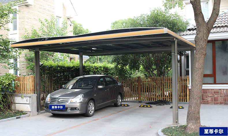 汽車棚廠家分享鋁合金車棚圖片案例，愛車要這樣保護(hù)