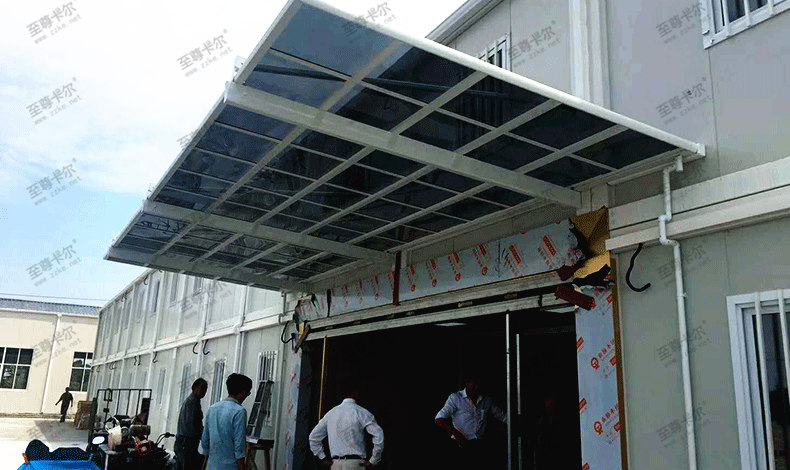 嘉興海鹽活動廠房與耐力板雨棚的完美結(jié)合